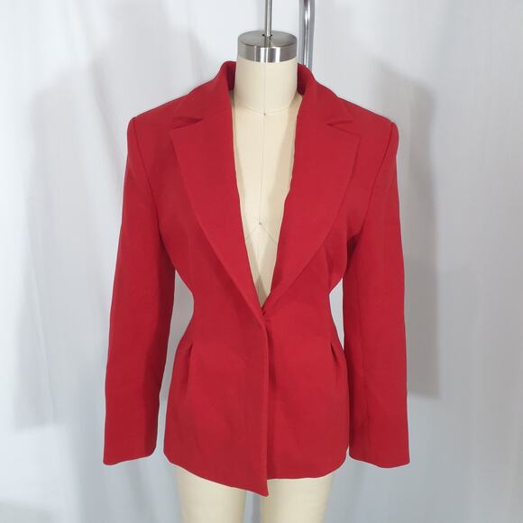 Ceren Ocak Red Blazer Jacket Size S - NWT - Picture 3 of 4